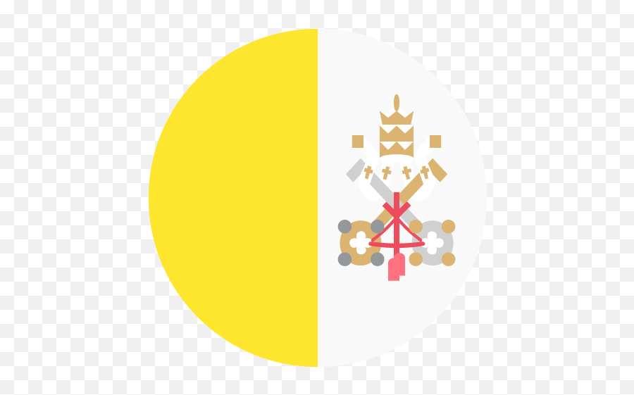 Flag Of The Vatican City Emoji For - Vatican City Flag Circle,City Emojis