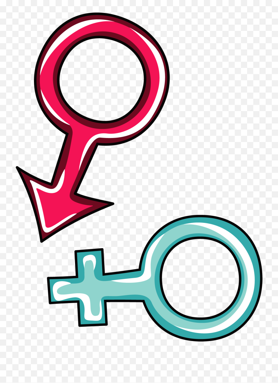 Gender Symbol Male Clip Art - Male And Female Symbol Transparent Emoji,Male Symbol Emoji
