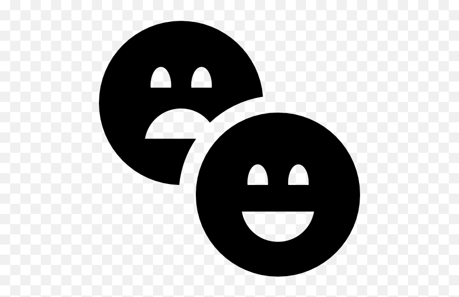 Sad And Happy Faces Icons - Sad And Happy Face Png Emoji,Sad Boys Emoji