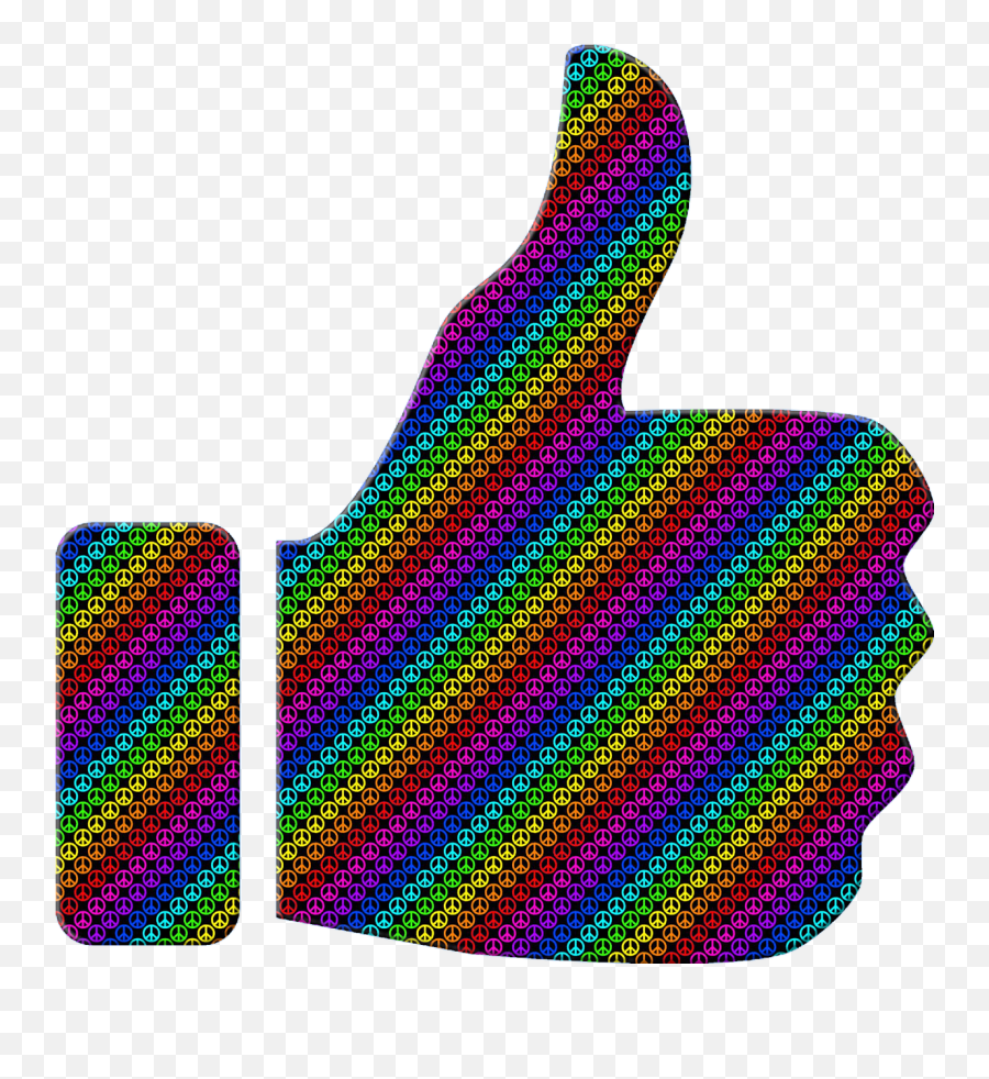 Thumbs Up Hand Sign Gesture Hippie Free Emoji,Okay Emoticon