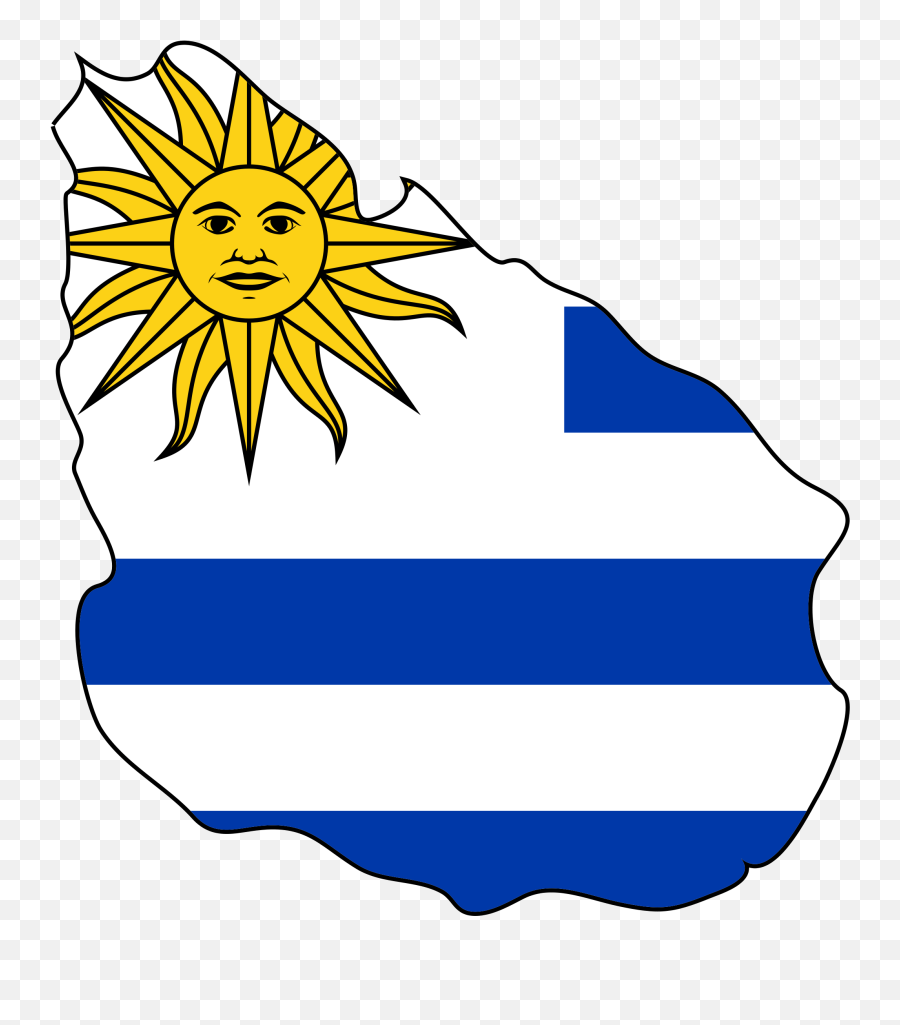 Uruguay Flag Map - Uruguay Flag Map Emoji,Uruguay Flag Emoji