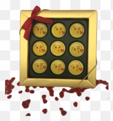 Kiss Emoji Mini Chocolate Covered Oreos Gift Box - Throw Pillow,Kisses Emoji