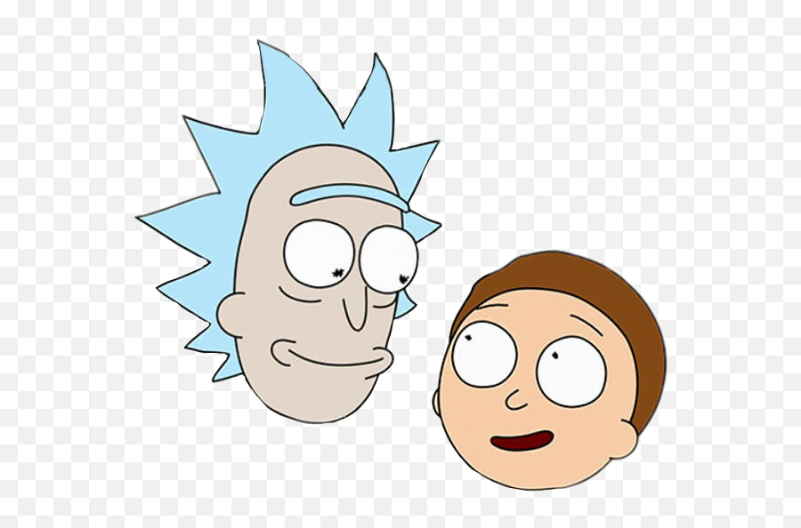 Rickandmorty Rick Morty Ricksanchez Mortysmi - Rick And Morty Head Png Emoji,Rick And Morty Emoji
