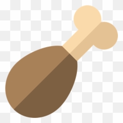 Drumstick Chicken Meat - Turkey Leg Clipart Transparent Background Emoji