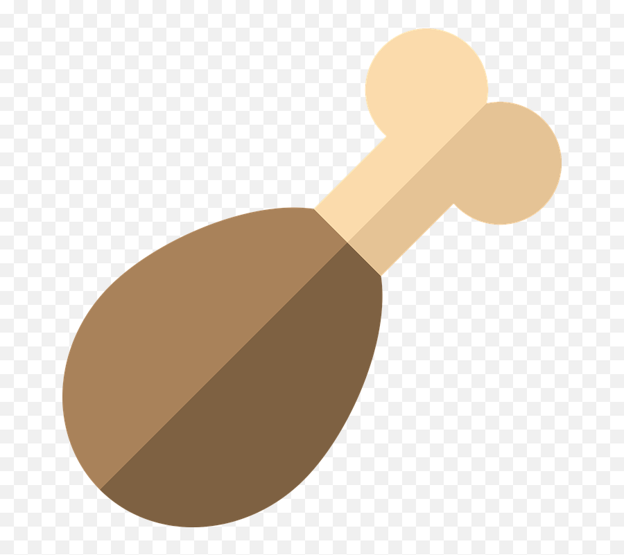 Drumstick Chicken Meat - Turkey Leg Clipart Transparent Background Emoji,Chicken Bone Emoji