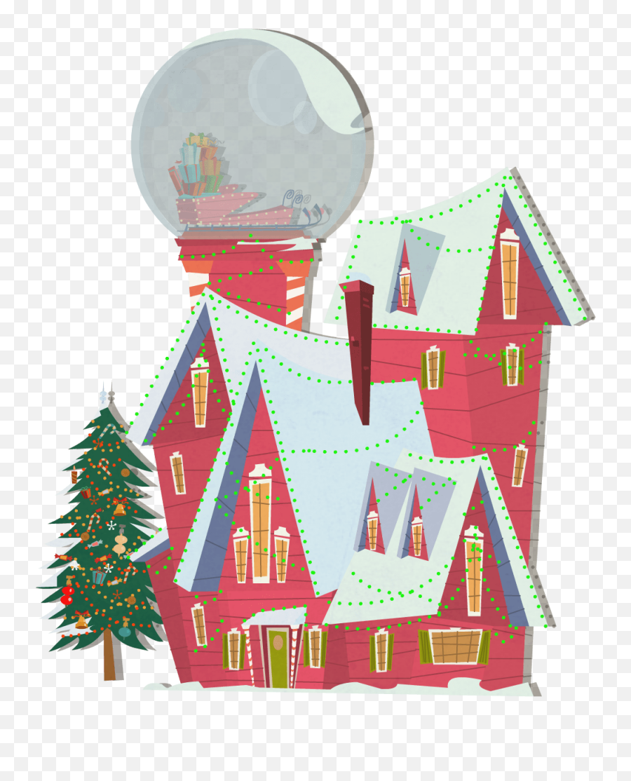 Christmas Art Free Character Rigs For - Clip Art Santas House Emoji,Pole And House Emoji