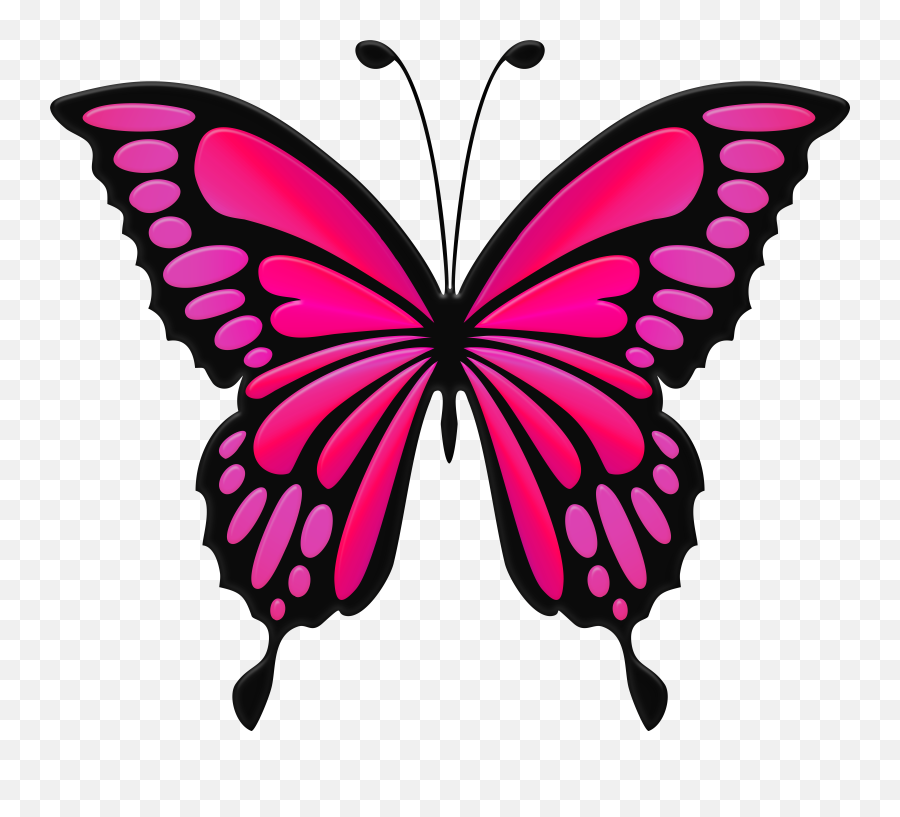 Transparent Background Pink Butterfly Emoji,Butterfly Emoji