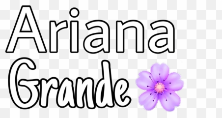 arianagrande emoji flower text overla - Calligraphy