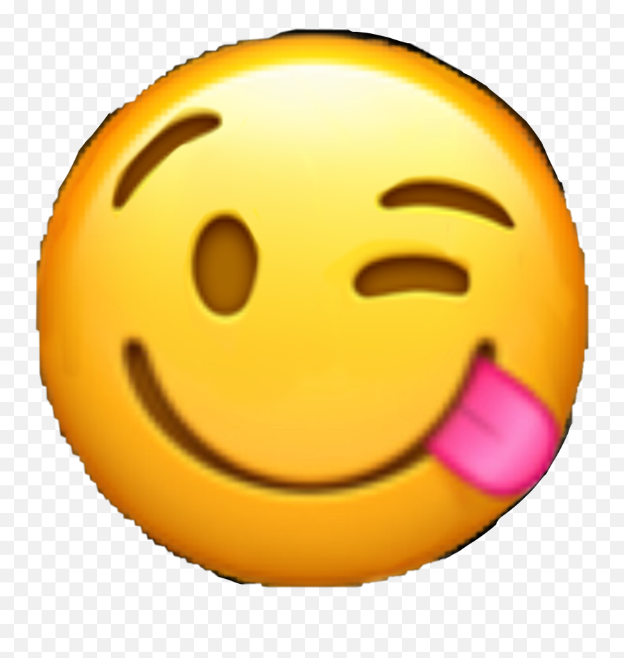 Yummy Emoji Winking Face Sticker - Thinking Emoji Png,Yummy Emoji Png