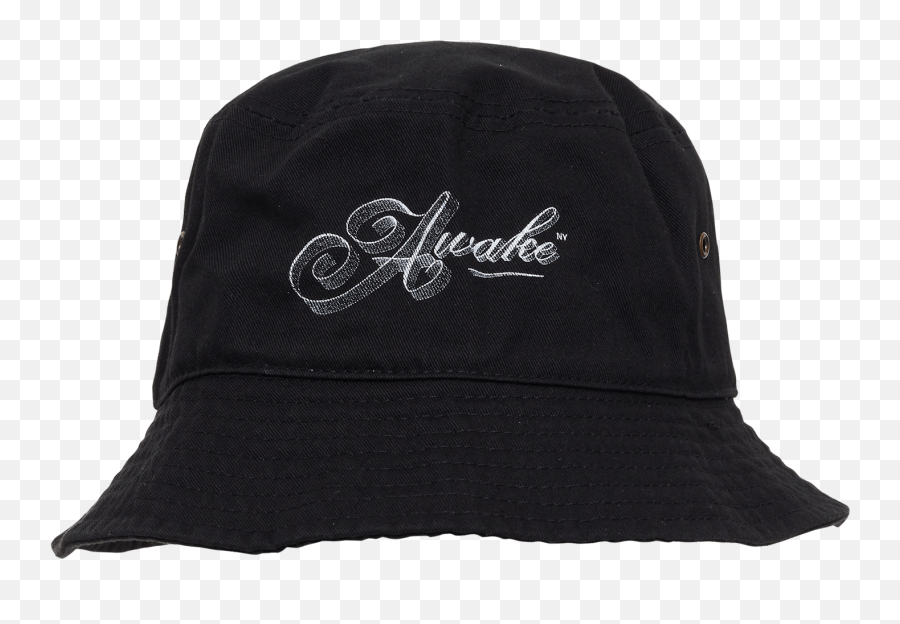 Ribbon Script Logo Bucket Hat - Beanie Emoji,White Emoji Bucket Hat