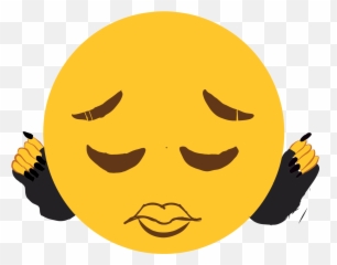 Cursedemojis - Discord Cursed Flushed Emoji Transparent,Emoji 127