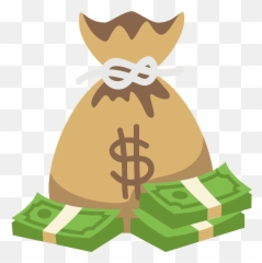 Money Bag Emoji Clipart - Png Cartoon
