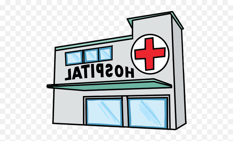 Clipart Of Facilities Hospital And Facility - Hospital Em Desenho De Hospital Colorido Emoji,Hospital Emoji