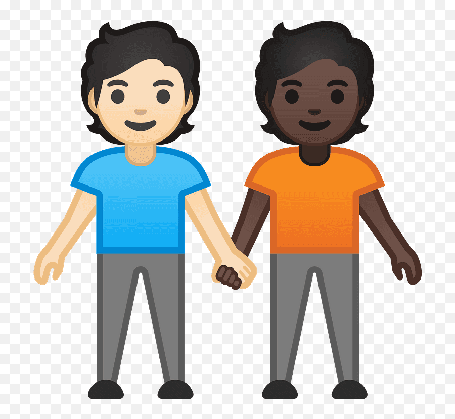 People Holding Hands Emoji Clipart - Person Light Skin Tone,Holding Hands Emoji