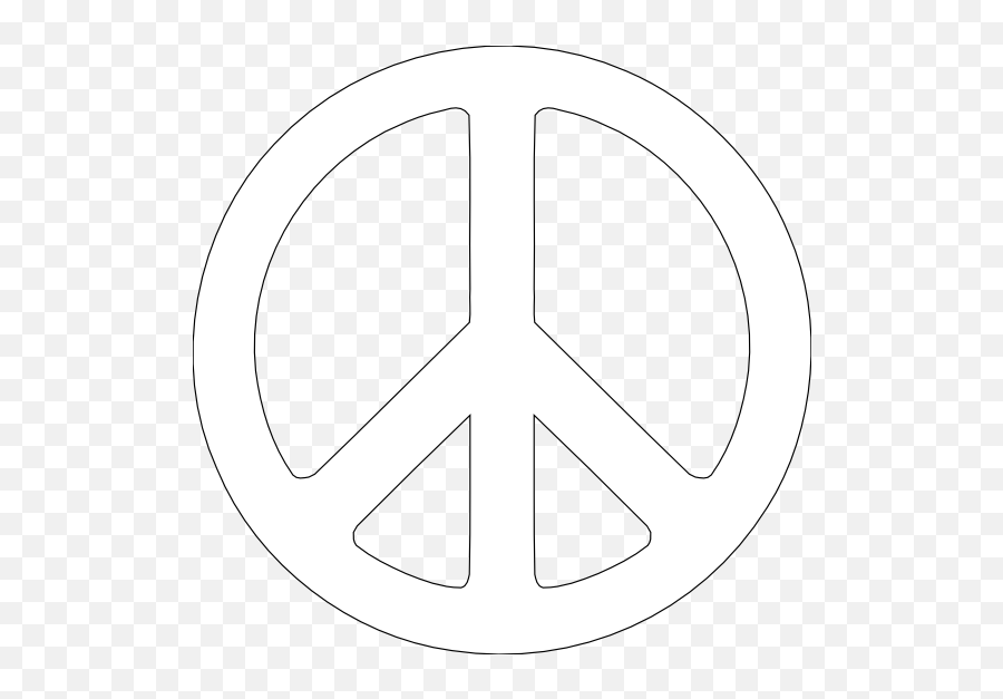 White Peace Sign Png - Clip Art Library White Peace Symbol Png Emoji,Peace Emoji Png