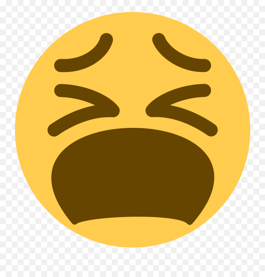 Nooooooo - Circle Emoji,Screaming Emoji