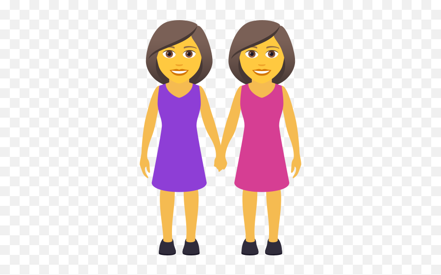 Emoji Des Femmes Qui Se Tiennent La,Emoji Robe