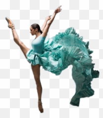 Girl Ballerina Dancer Dress Flying - Misty Copeland Transparent Emoji