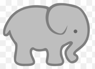 Gray Elephant Outline Clip Art At Vector Clip Art Png - Gray Elephant Clip Art Emoji,Elephant Emoji
