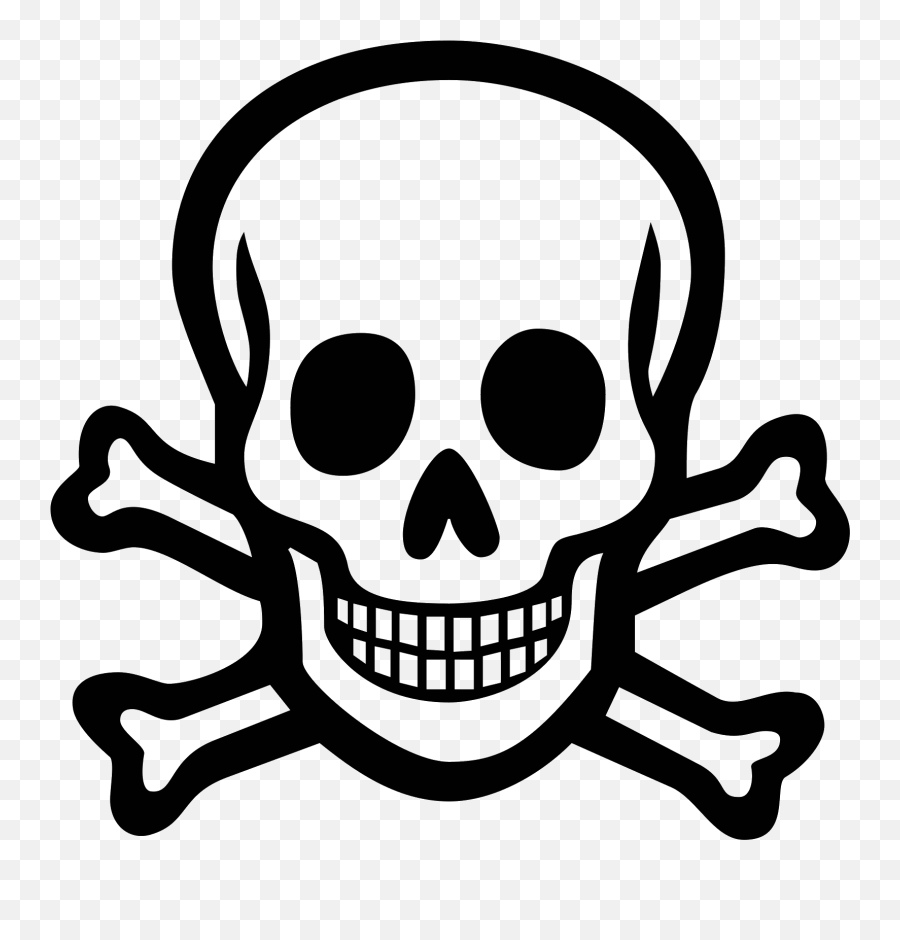 Skull And Crossbones Poison Computer Icons Human Skull - Lab Safety Symbols Poison Emoji,Skull And Crossbones Emoji