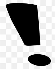 Black Exclamation Mark - Png Emoji