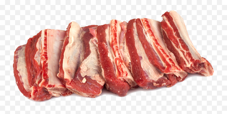 Ribs Barbecue Raw Foodism Beef Rib Steak - Raw Meat Transparent Emoji,Steak Emoji