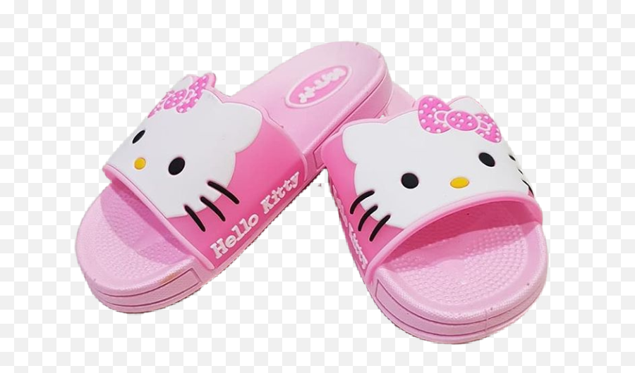 Hellokitty Slippers Pink Pastel Kawaii Pastelpink Paste - Slipper Emoji,Emoji Slippers