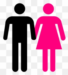 Man And Woman Holding Hands Clipart - Stick Men Women Emoji