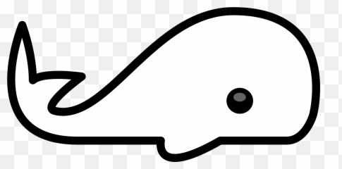 Free Blue Whale Silhouette Download - Simple Animal Line Art Emoji,Emoji Free Whale
