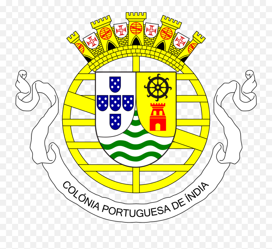 Coat Of Arms Of Portuguese India - Portuguese Angola Coat Of Arms Emoji,India Flag Emoji