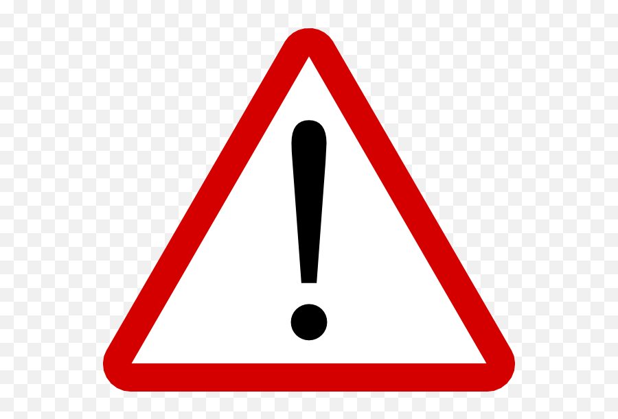 Caution Sign Clipart Transparent - Warning Symbol Png Emoji,Warning Emoji