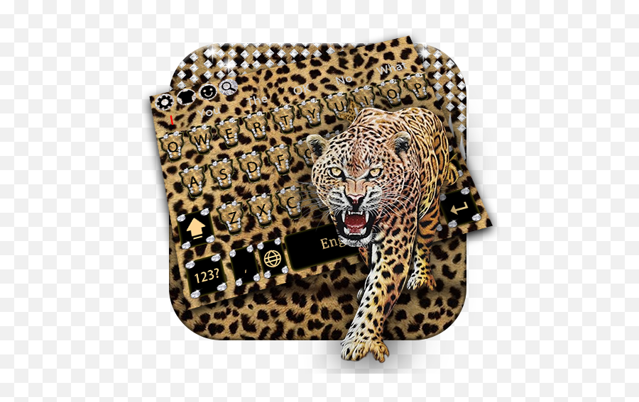 Sexy Leopard Print Cheetah Diamond Keyboard - Apps On Google African Leopard Emoji,Leopard Emoji