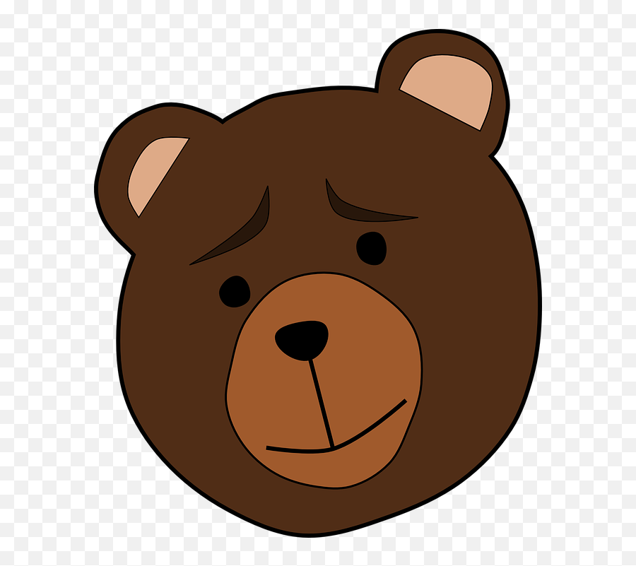 Animal Bear Face - Ministry Of Environment And Forestry Emoji,Concerned Face Emoji