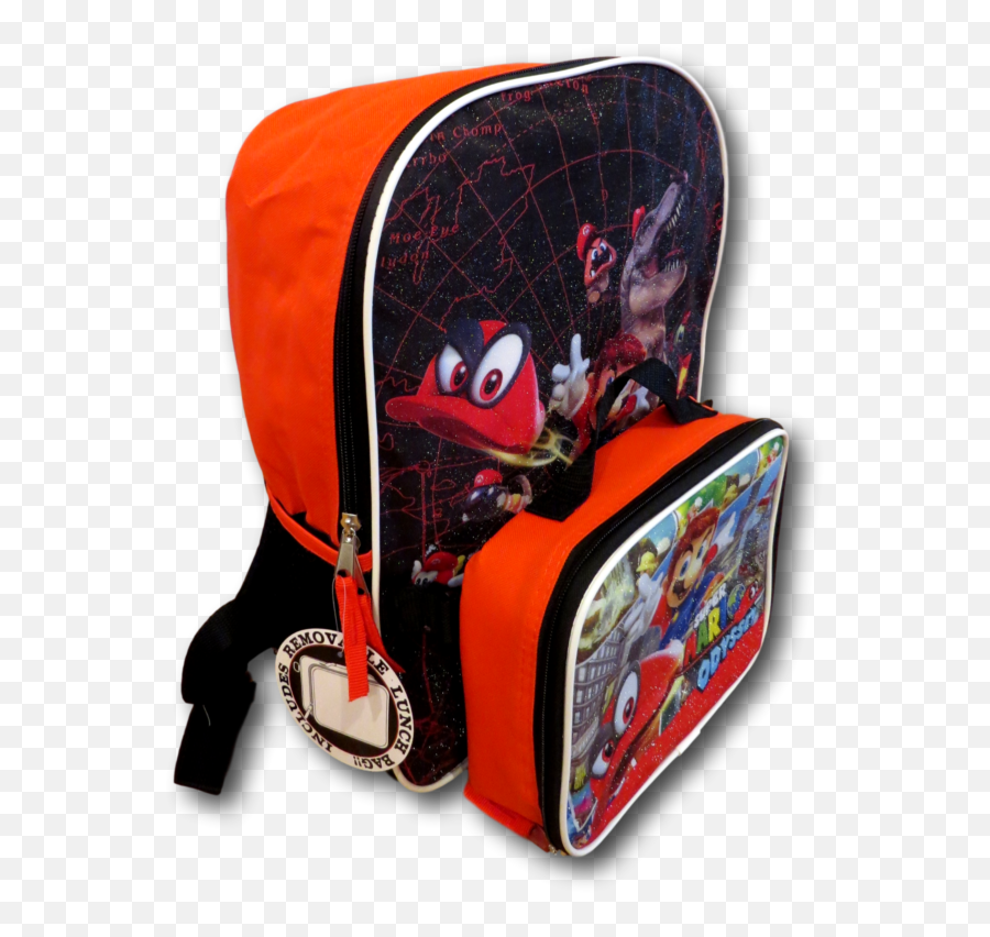 Nintendo Super Mario School Backpack Lunch Box Book Bag - Backpack Emoji,Emoji Bookbags