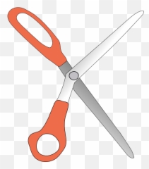 K Scissors Clipart - Shaped Emoji