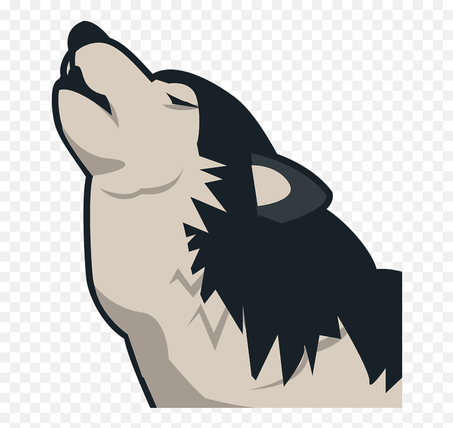 Wolf Emoji Clipart - Animal Emoji De Lobo,Wolf Emoji Png