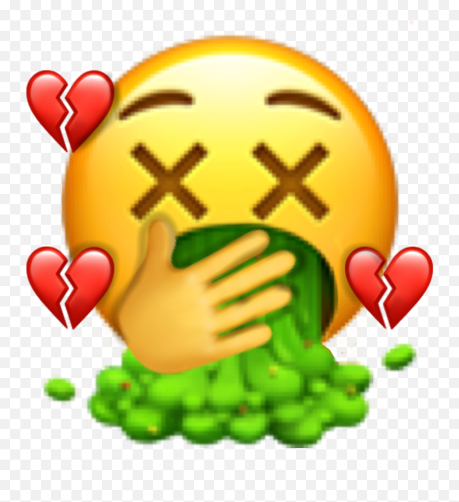 Crush Puke Sticker - Smiley Emoji,Ded Emoji