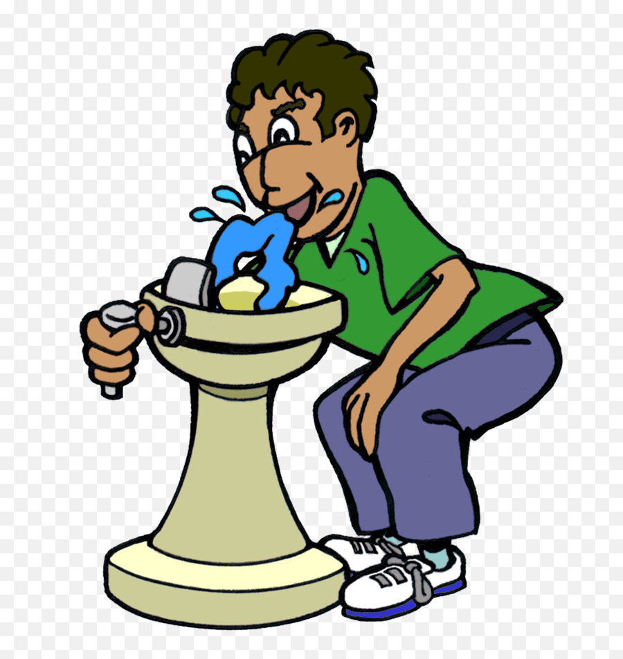 People Drinking Png - Drawing Of Boy Bending Over To Drink Clip Art Drinking Water Fountains Emoji,Emoji Drinking Water
