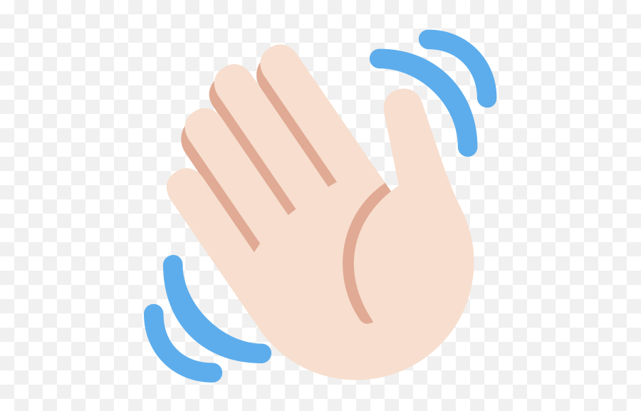 Waving Hand Emoji With Light Skin Tone Meaning And Pictures - Emoji Tchau,Nail Emoji