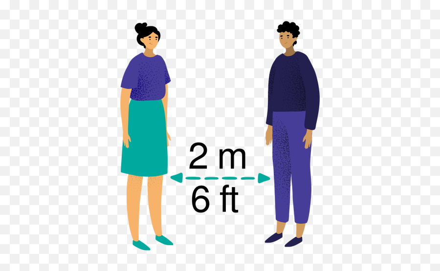 Social Distancing Characters - Transparent Png U0026 Svg Vector File Social Distancing Png Emoji,Emoji Shirts And Pants