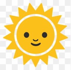 Sun with face emoji clipart Free download transparent PNG - Smiley Face Svg
