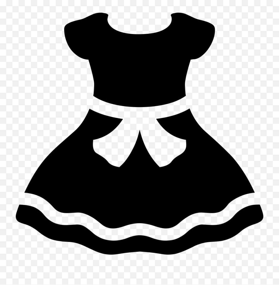 Android Emoji 1f457 - Dress Clipart,Black Baby Emoji