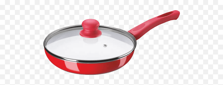 Bajaj Red Ceramic Coated Frying Pan Shop Online Bajaj - Pan Emoji,Spatula Emoji