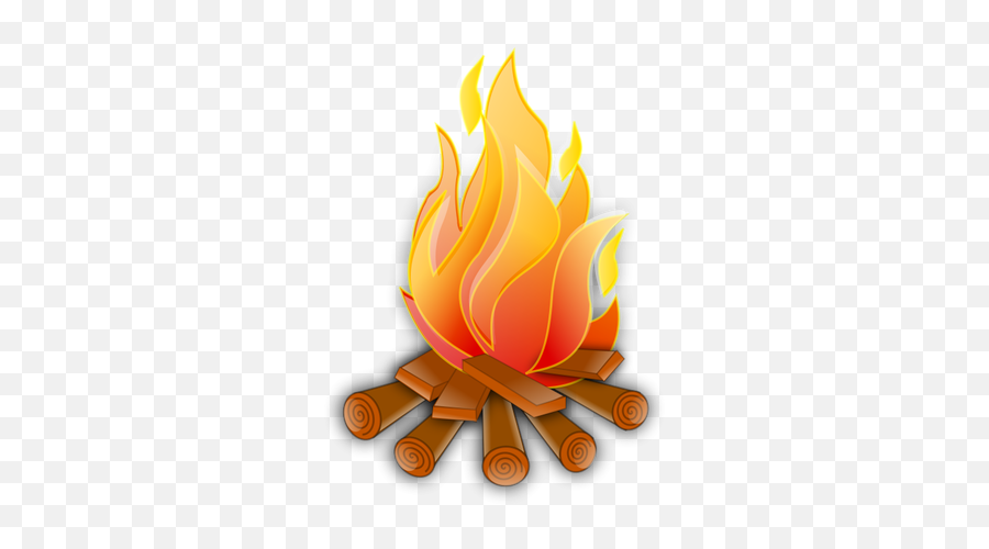 Vector Image Of Wooden Fire - Fire Clip Art Emoji,Treasure Chest Emoji