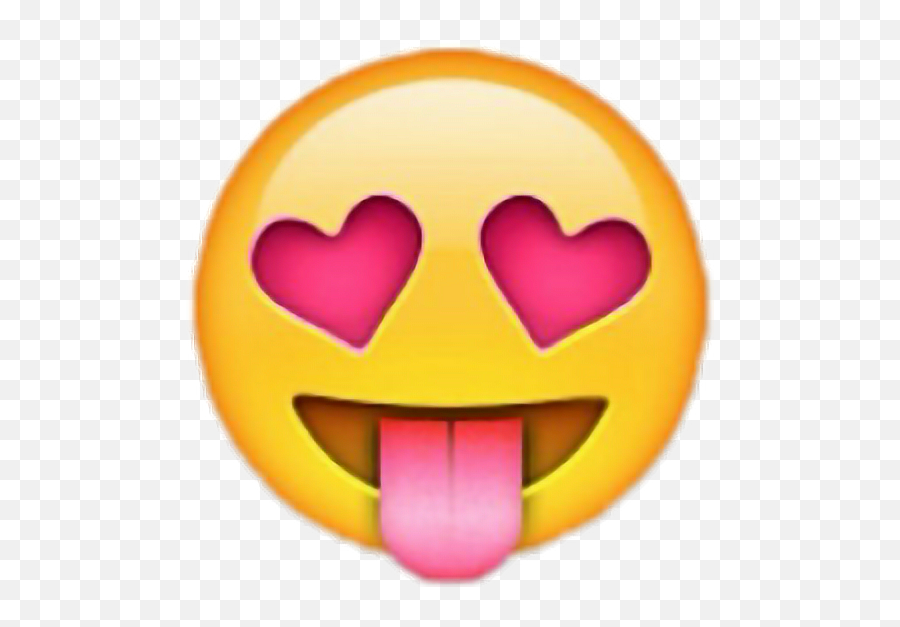 Emoji Love Heart Face Iphone Tumblr - Emoji Heart Face Blue,Emoji Cool Face