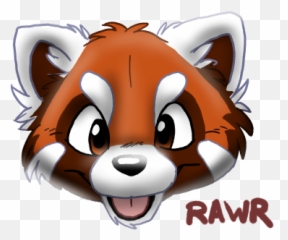 Red Panda Face Transparent Png - Cartoon Red Panda Face Emoji,Rawr Emoji