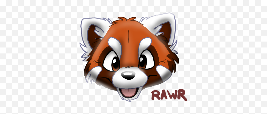 Red Panda Face Transparent Png - Cartoon Red Panda Face Emoji,Rawr Emoji