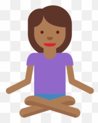 Person In Lotus Position Emoji With Medium - Sitting,Meditation Emoji