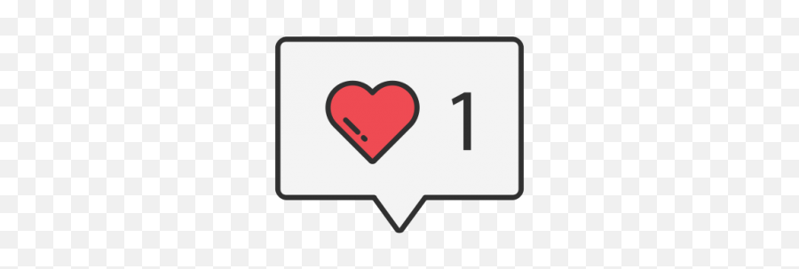 Heart Icon Clipart - Like Instagram Icon Png Emoji,Heart Emoji Instagram