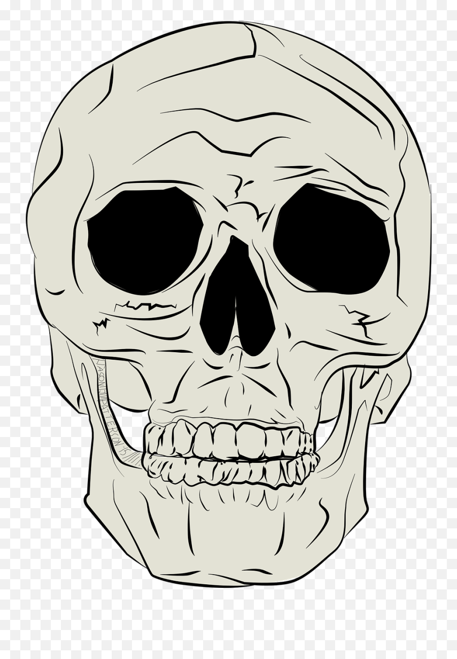 Body Horror Medical Skeleton Skull - Ilustrasi Tengkorak Emoji,Skull Water Skull Emoji